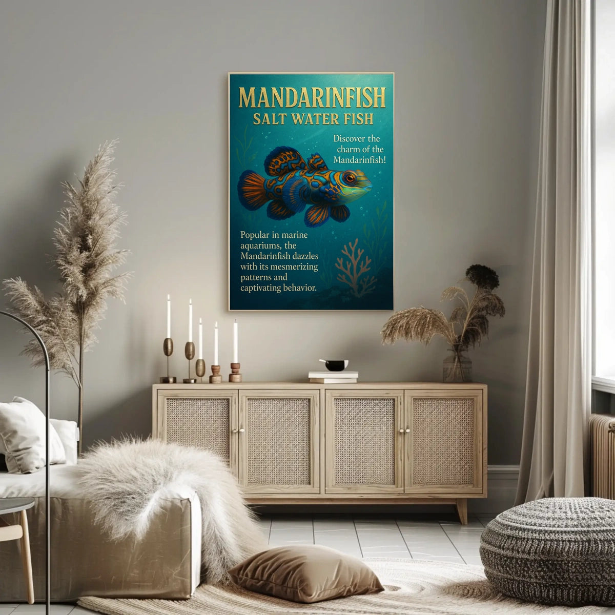 The Enchanting Mandarinfish Poster