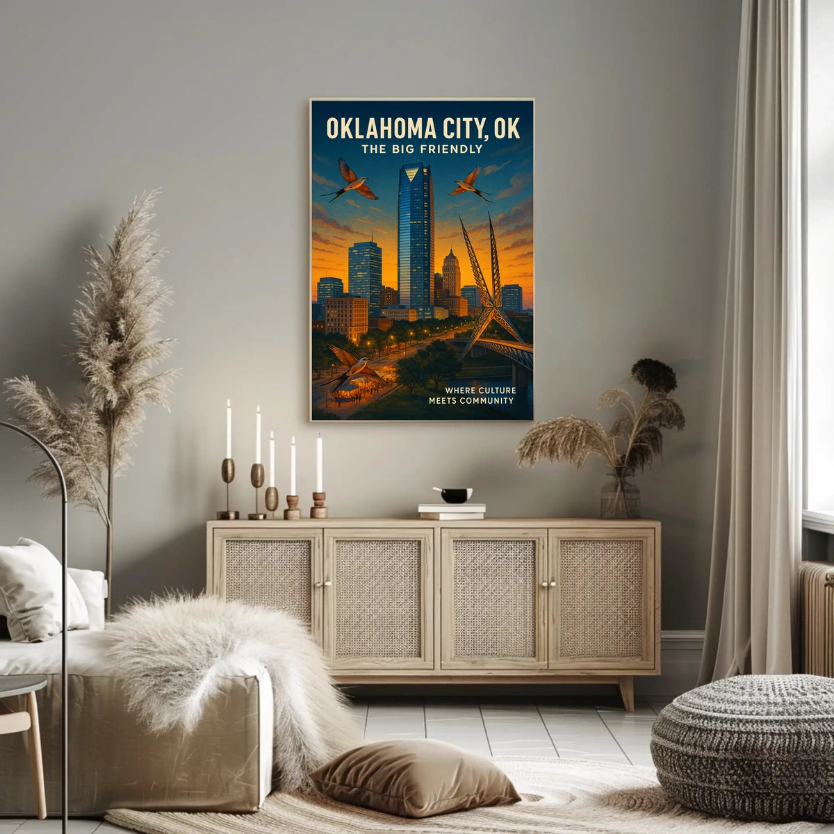 Oklahoma City The Big Friendly Poster