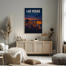 Las Vegas The City of Lights Poster