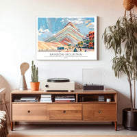 Rainbow Mountain, Perú Poster PosterGoat