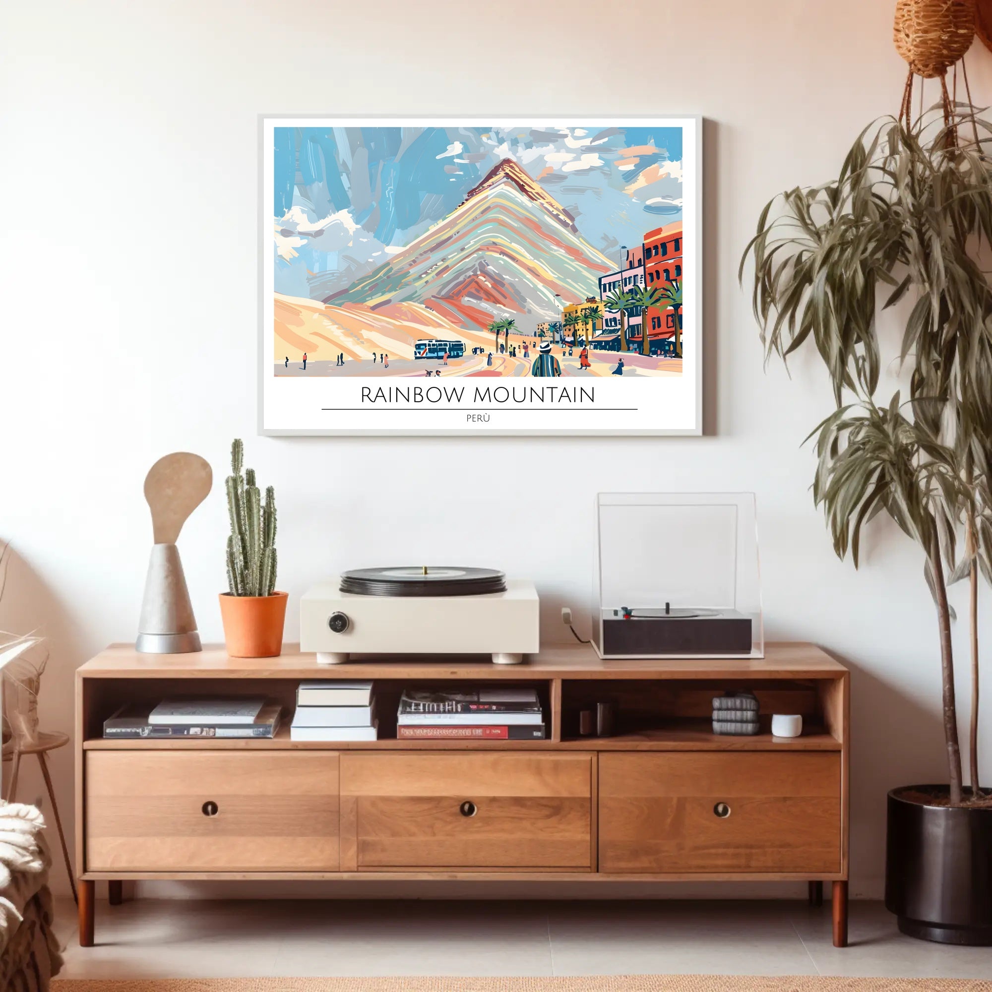 Rainbow Mountain, Perú Poster PosterGoat