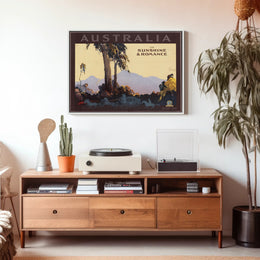 Australia Romantic Getaway Vintage Poster PosterGoat