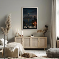 New York City Nightscape Poster