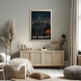 New York City Nightscape Poster
