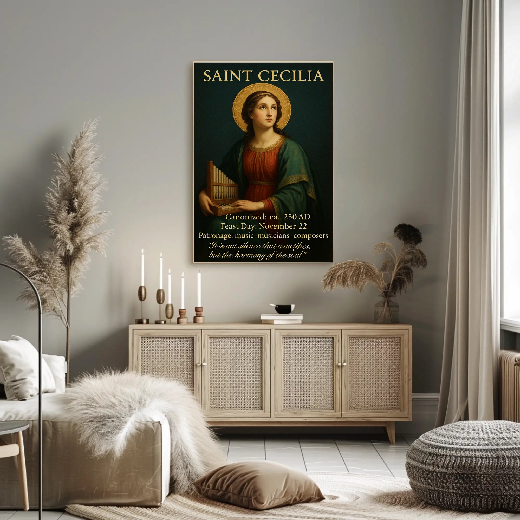 Saint Cecilia Poster PosterGoat