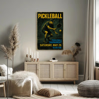 Pickleball Tournament Energy Sports Poster PosterGoat
