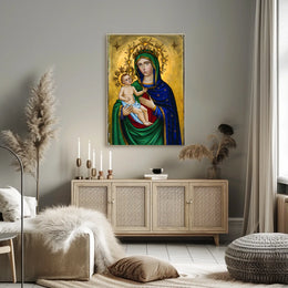 Christian Art  Virgin Mary Poster