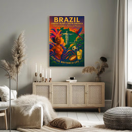 Vibrant Heart of South America Poster