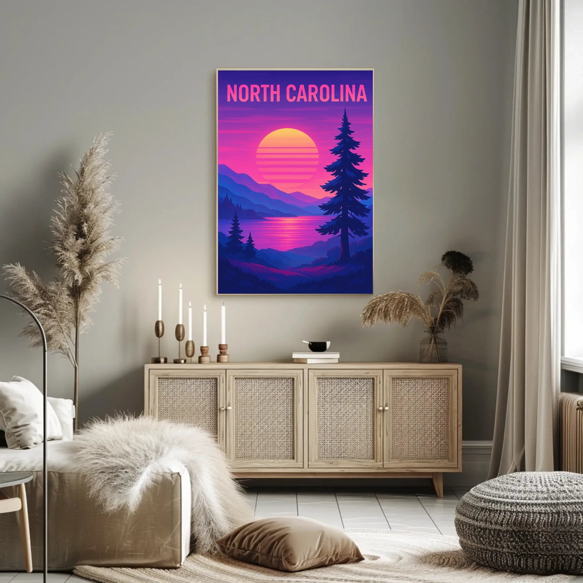 North Carolina Sunset Poster