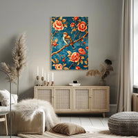 Bird Among Blossoms Wall Art Print