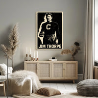Jim Thorpe Iconic Athlete Poster