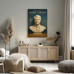 Jimmy Carter 39th President Wall Art Print PosterGoat