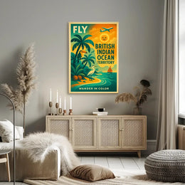 Wander in Color British Indian Ocean Territory Travel Poster PosterGoat