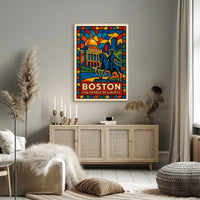 Boston The Cradle Of Liberty Cityscape Poster Wall Art