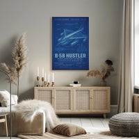 B-58 Hustler Mach Mastery in Metal Poster
