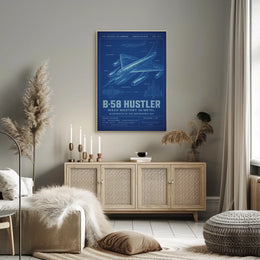B-58 Hustler Mach Mastery in Metal Poster