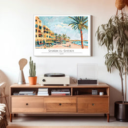 Vibrant Shores of Sharm El-Sheikh Poster PosterGoat