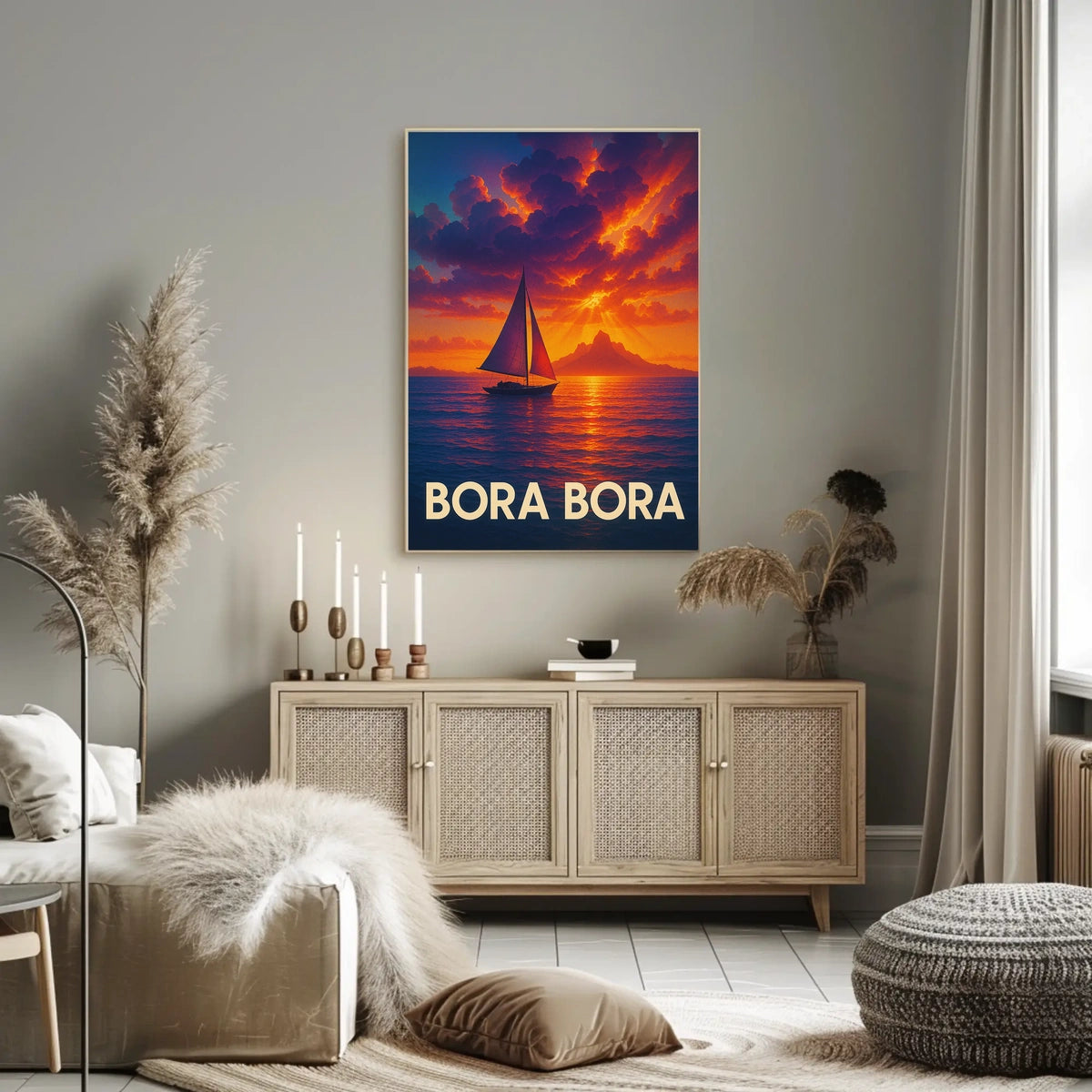 Bora Bora Sunset Poster
