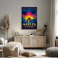 Naples, Florida Tropical Sunset Poster