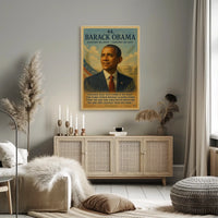Barack Obama Presidency Inspirational Patriotic Poster