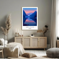 Lake Louise Tranquility Travel Art Poster