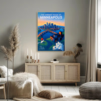 The Vibrant Pulse of Minneapolis Poster PosterGoat