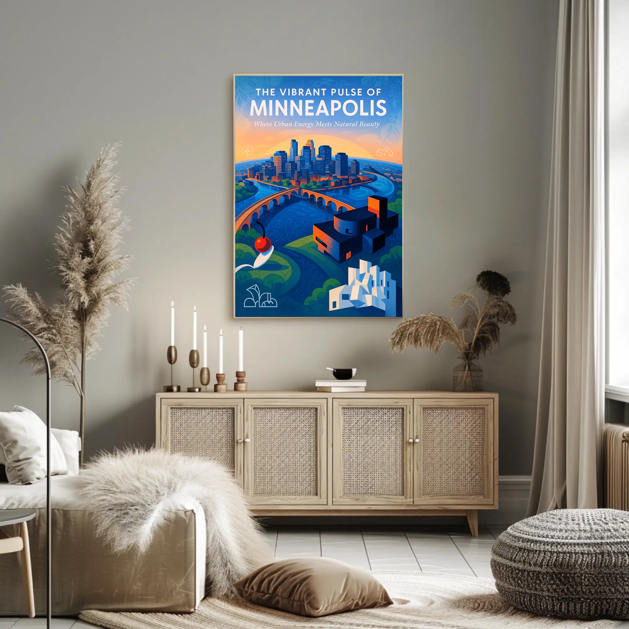 The Vibrant Pulse of Minneapolis Poster PosterGoat