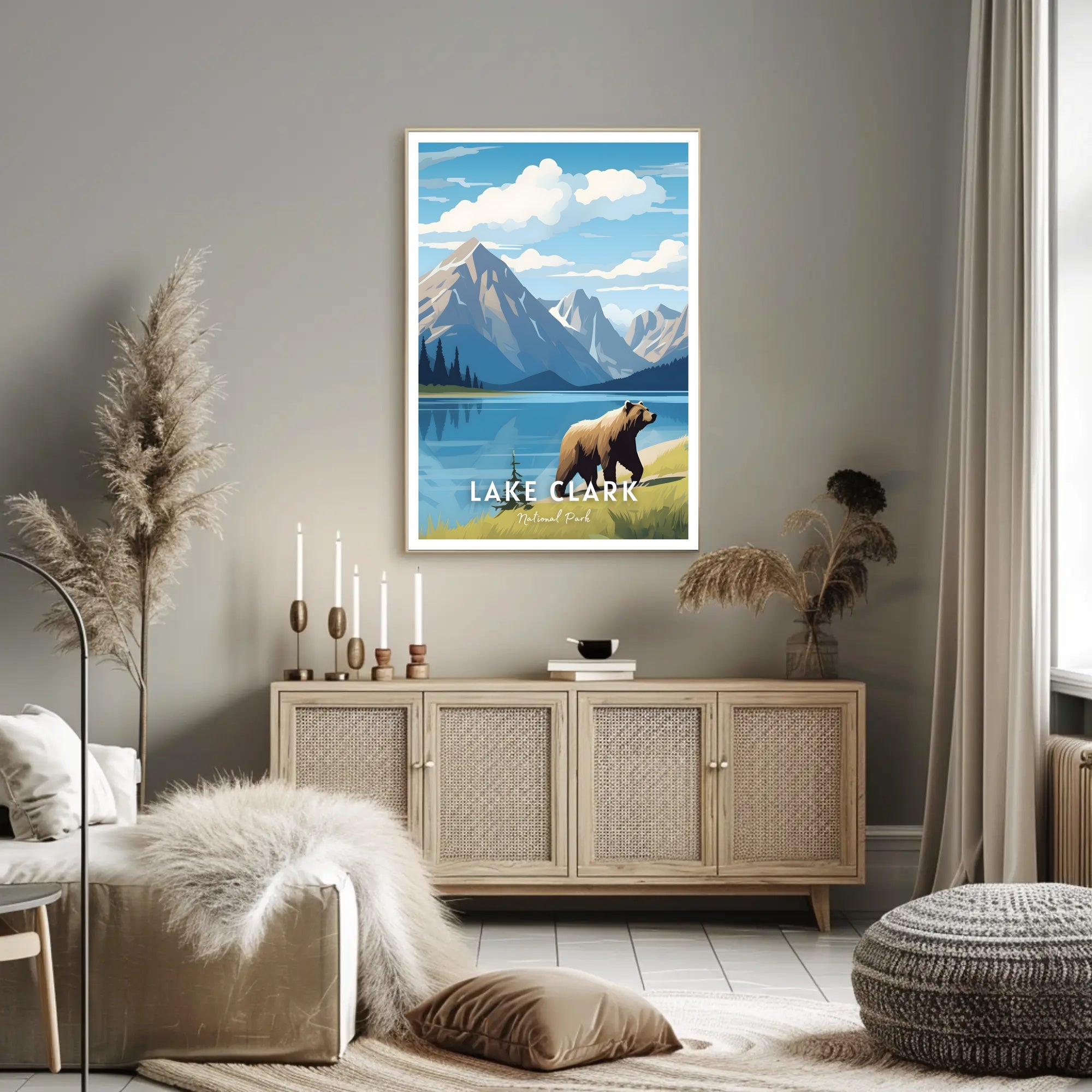 Lake Clark National Park Scenic Poster Print