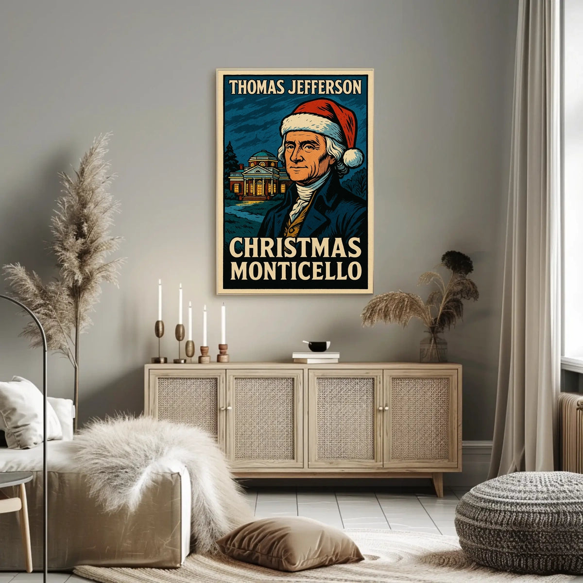 Thomas Jefferson Christmas At Poster
