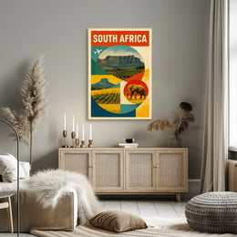 Discover South Africa Travel Inspiration Poster