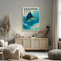 Sailfish Oceans Aerial Sprinter Poster