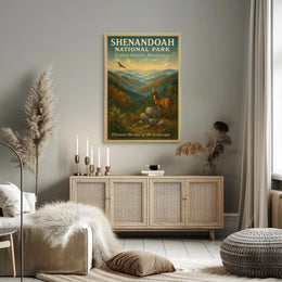 Shenandoah National Park Vintage Landscape National Park Poster