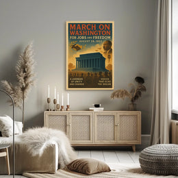 Historic March on Washington Vintage Poster Art