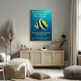 Discover The Charm Of The Heniochus Poster