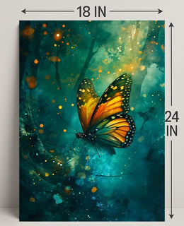 Enchanting Butterfly Scene in Fantasy or Mythology Poster