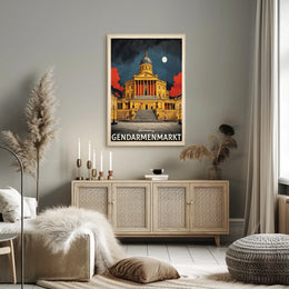 Gendarmenmarkt at Night Poster
