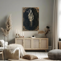 Skeleton Hand With Arrow Poster