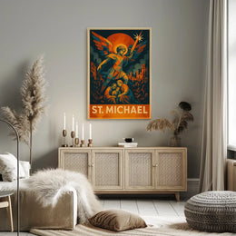 St. Michael Protector In Art Poster