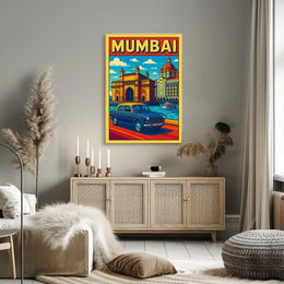 Mumbai A Vibrant Cityscape Poster