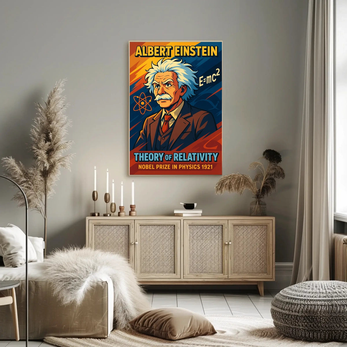 Albert Einstein Theory Of Relativity Poster