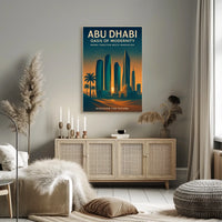 Abu Dhabi Cityscape Tradition Meets Innovation Travel Poster