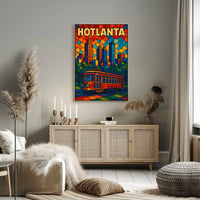 Hotlanta Skyline Poster