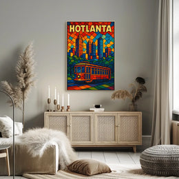 Hotlanta Skyline Poster