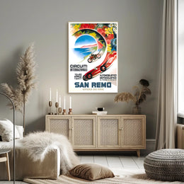 International Circuits in San Remo Poster