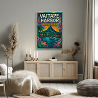 Vaitape Harbor Bora Bora Tropical Landscape Poster