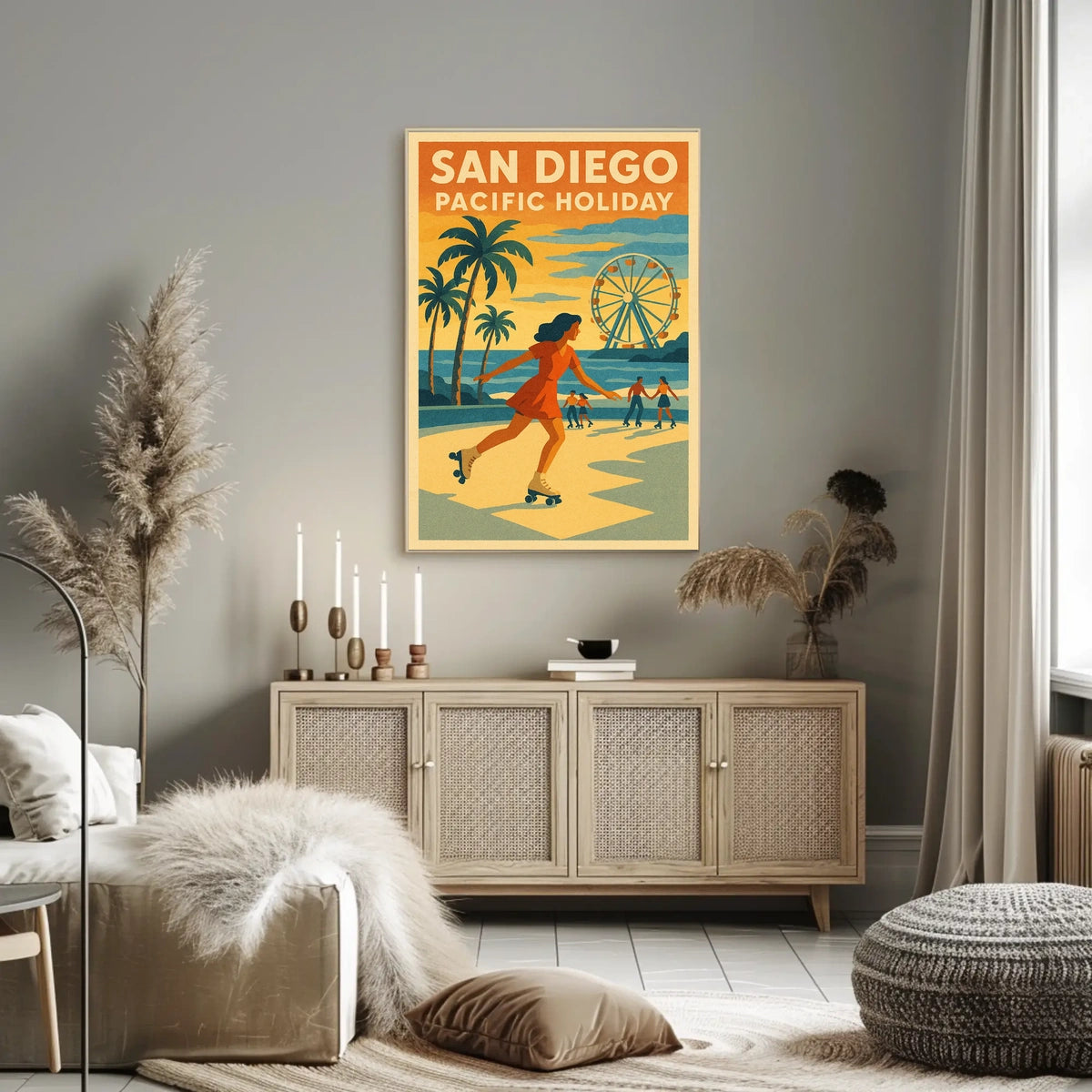 San Diego Pacific Poster