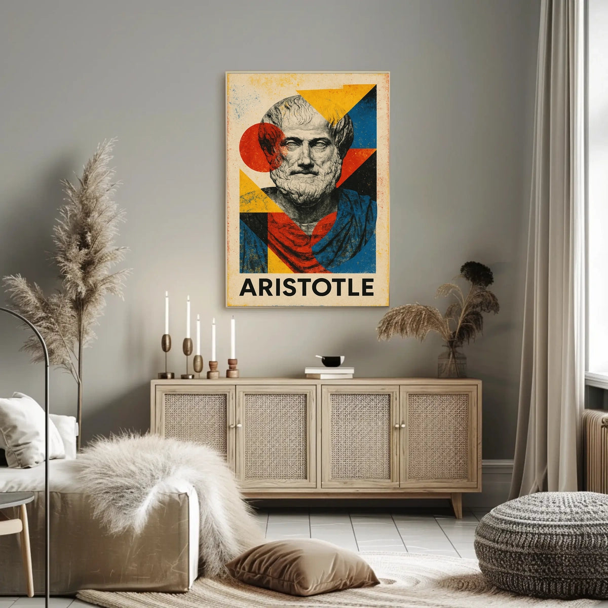 Aristotle Abstract Tribute Abstract Poster