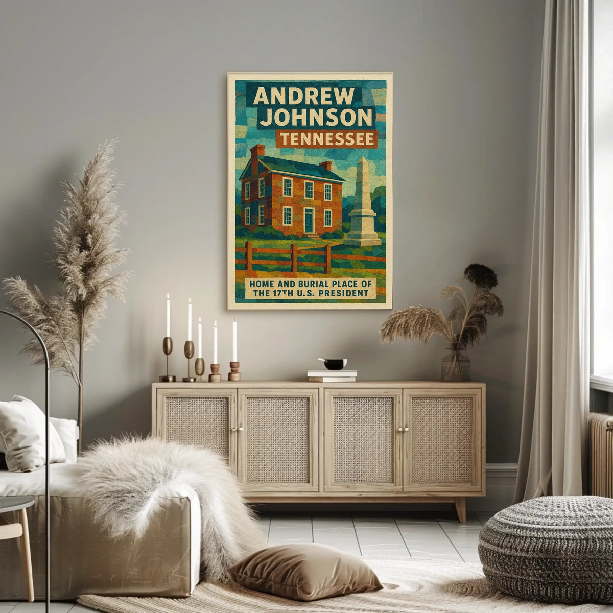 Andrew Johnson 17Th President Poster