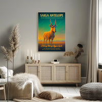Saiga Antelope A Living Relic Poster