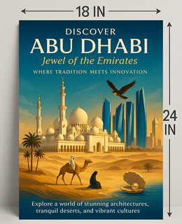 Journey Through Abu Dhabi's Timeless Beauty Travel Poster